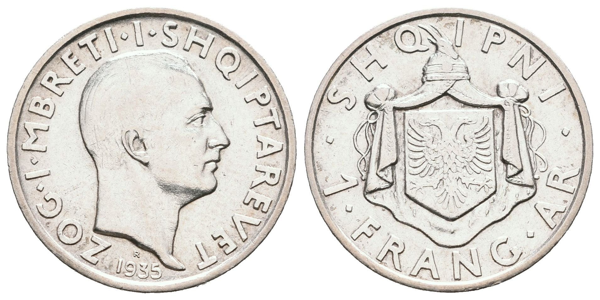Albánie, 1 Frang 1935