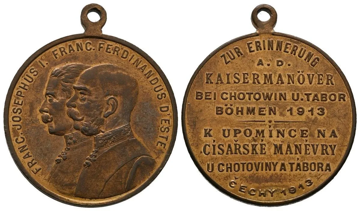František Josef I., medaile vojenských manévrů — 1