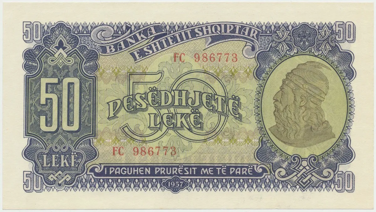 Albánie, 50 Leke 1957, P.29