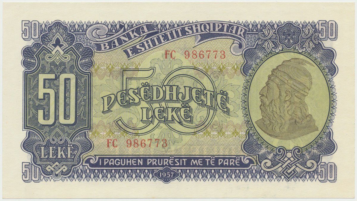 Albánie, 50 Leke 1957, P.29