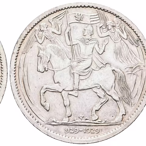 AR Medaile 1929 (O. Španiel) - Milénium sv. Václava 929 - 1929. Stojící kníže Václav