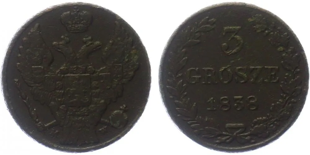 Ražby pro Polsko, Mikuláš I., 1825 - 1855 — 1