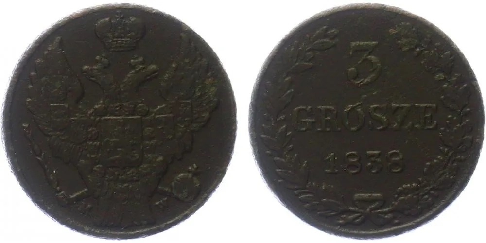 Ražby pro Polsko, Mikuláš I., 1825 - 1855 — 1