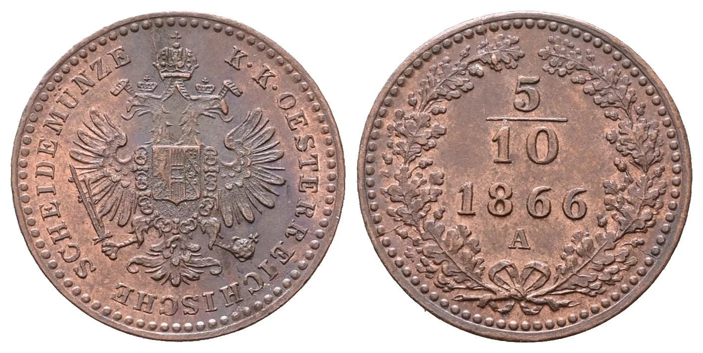 Rakouská a spolková měna, 1857 - 1892 — 1