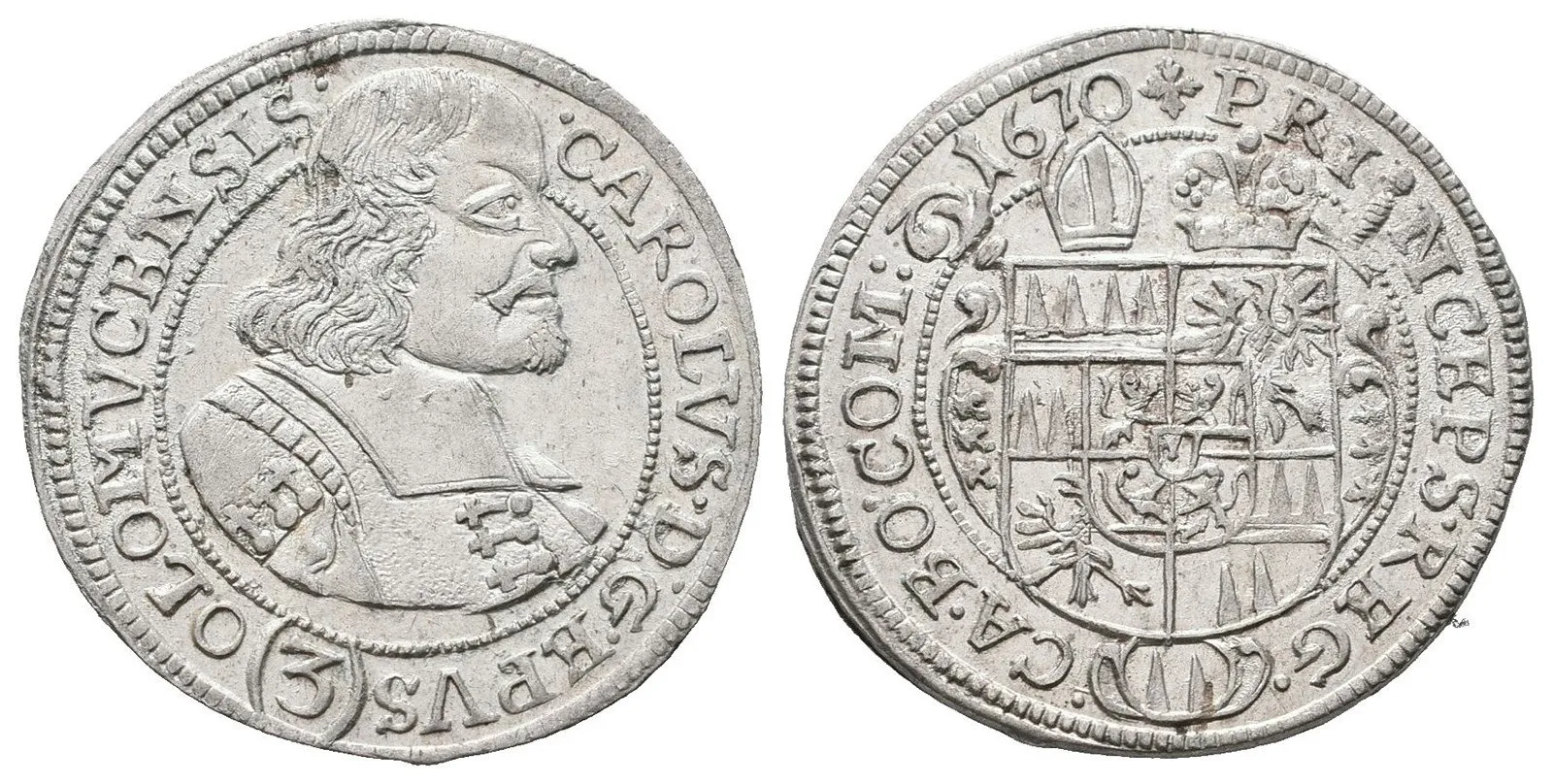Olomouc - biskupství, Karel II. Liechtenstein, 1664 - 1695 — 1