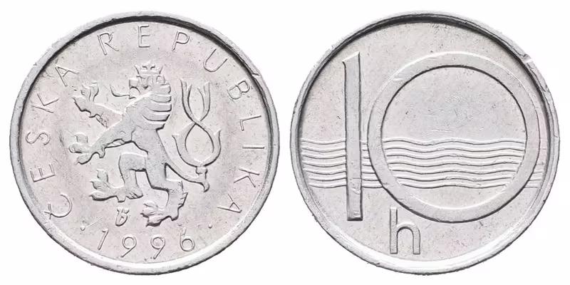 10 Haléř 1996, varianta