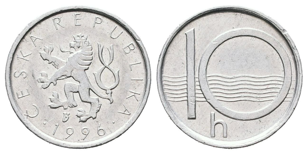 10 Haléř 1996, varianta