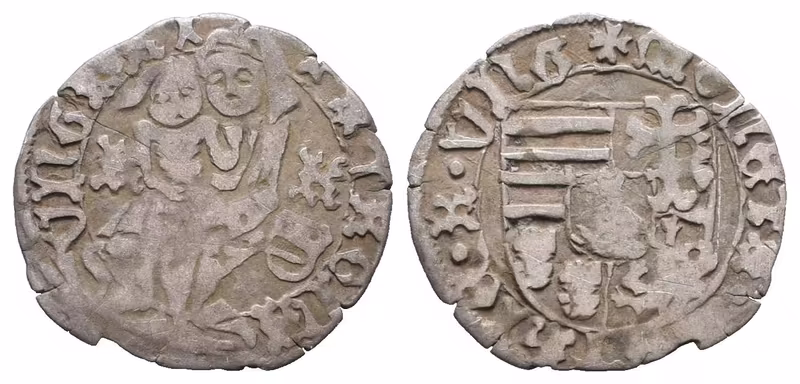 Uhersko, Denár b.l. (1468 - 1481) Štít
