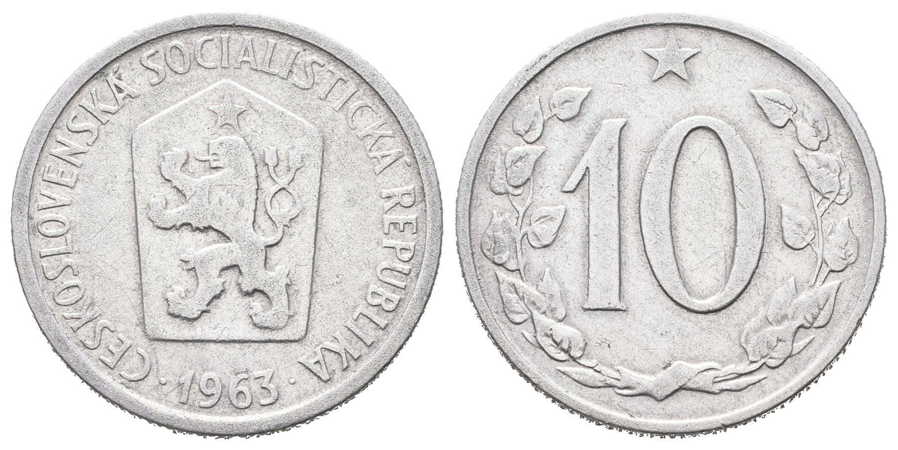 10 Haléř 1963 varianta