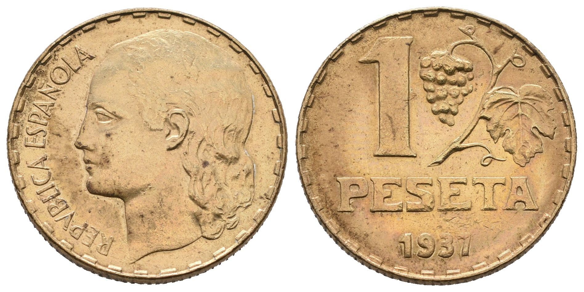 Španělsko, 1 Peseta 1937