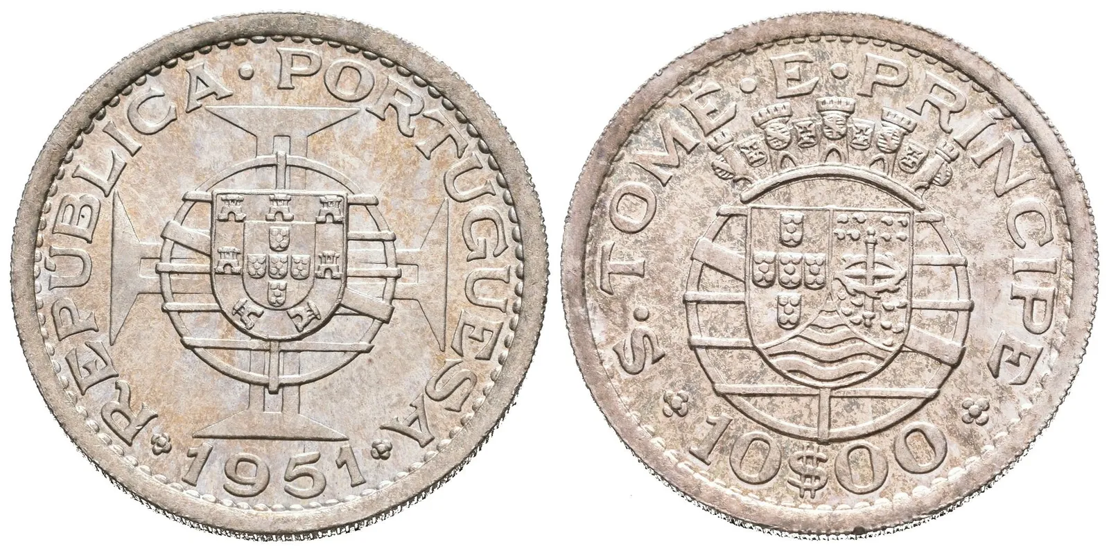 São Tomé e Príncipe, 10 Escudo 1951