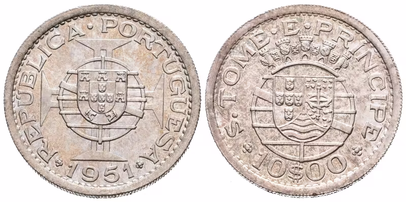 São Tomé e Príncipe, 10 Escudo 1951