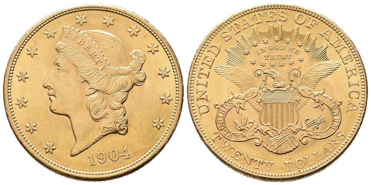 USA, 20 Dollars 1904