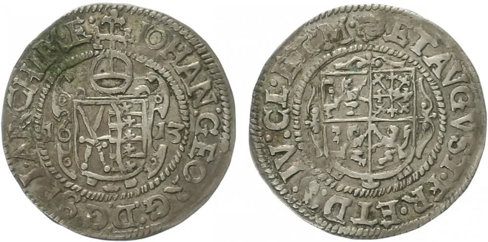 Sasko, Johann Georg I. a August, 1611 - 1615 — 1