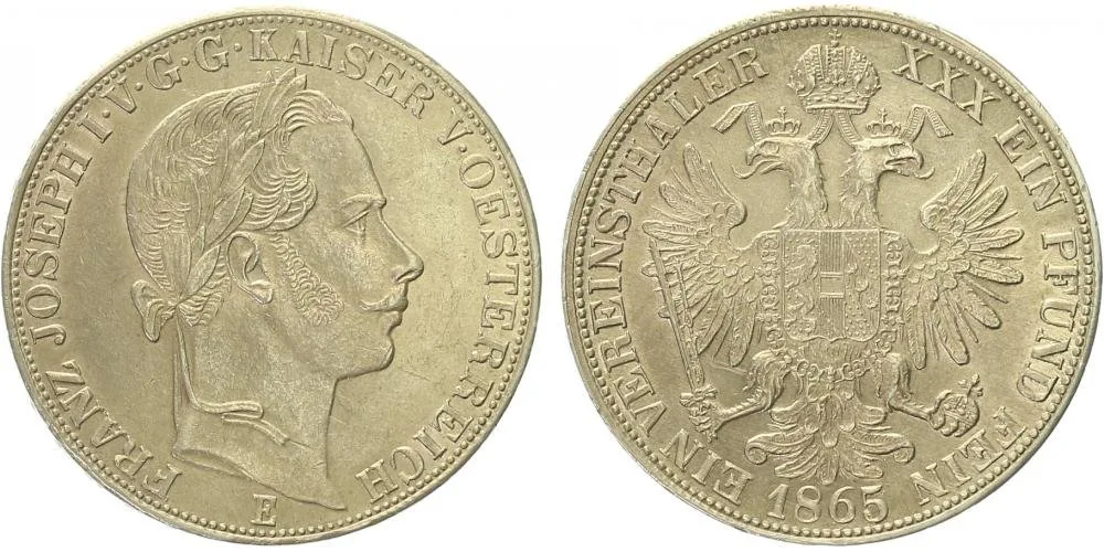 Rakouská a spolková měna, 1857 - 1892 — 1