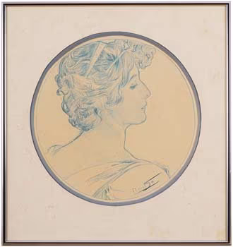 Mucha Alfons: Portrét Gilberte Deschamps