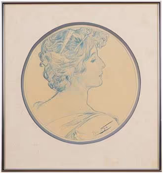 Mucha Alfons: Portrét Gilberte Deschamps
