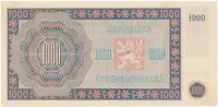 1000 Koruna 1945, II. vydání, série C, Hej.79a - fotografie 2