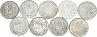 Soubor 1 Korunových mincí 1894 - 1915, bz i KB, různé ročníky, — 1