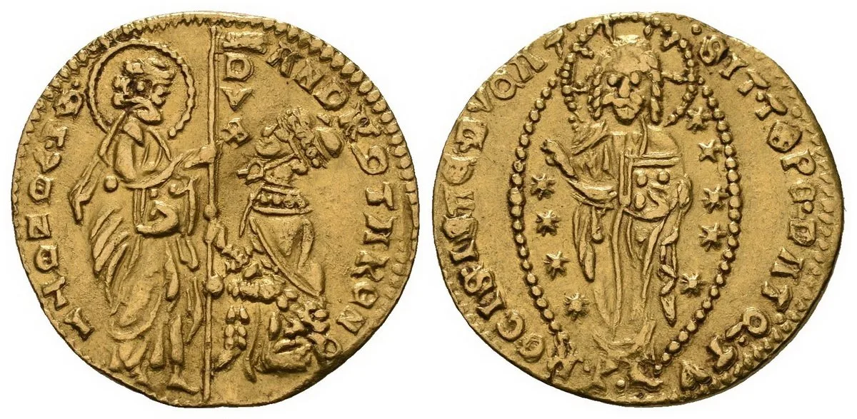 Itálie - Benátky, Andrea Contarini, 1368 - 1382 — 1