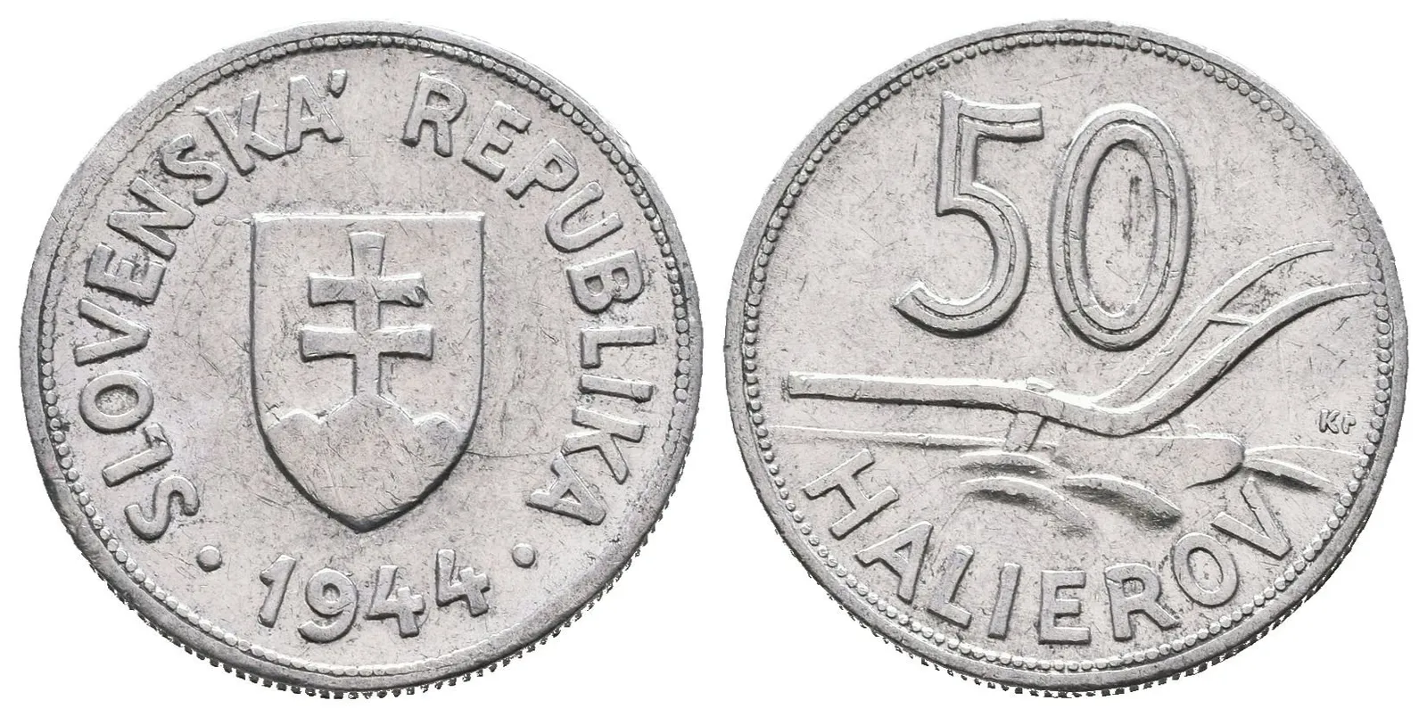 50 Haléř 1944, vzácný