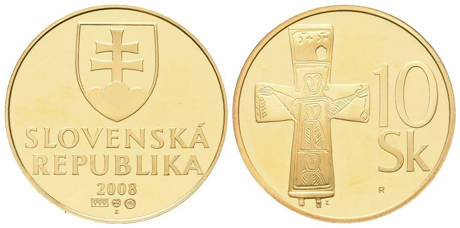 10 Sk 2008 - Replika oběžné mince
