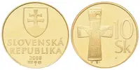 10 Sk 2008 - Replika oběžné mince