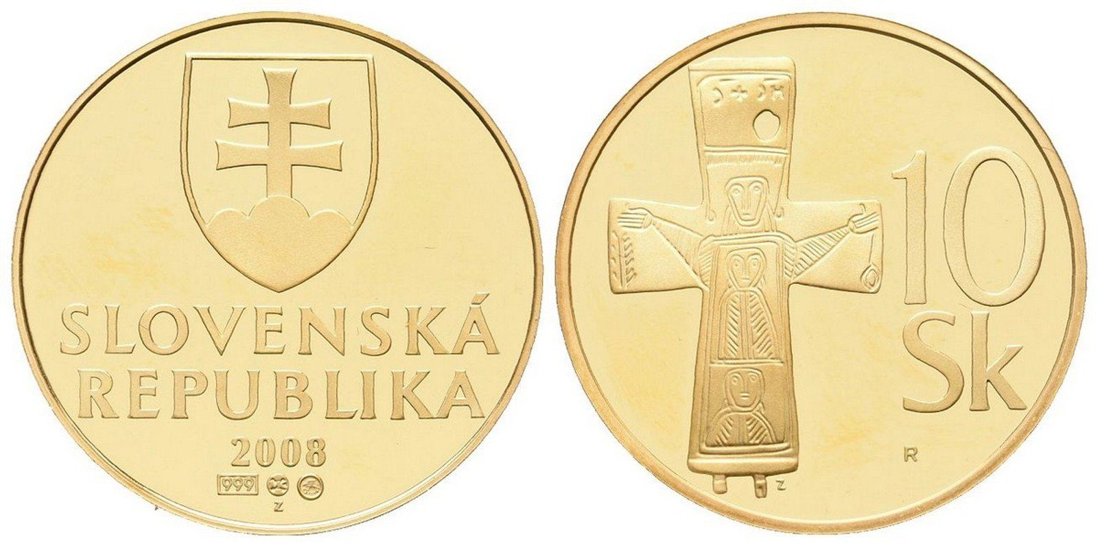 10 Sk 2008 - Replika oběžné mince