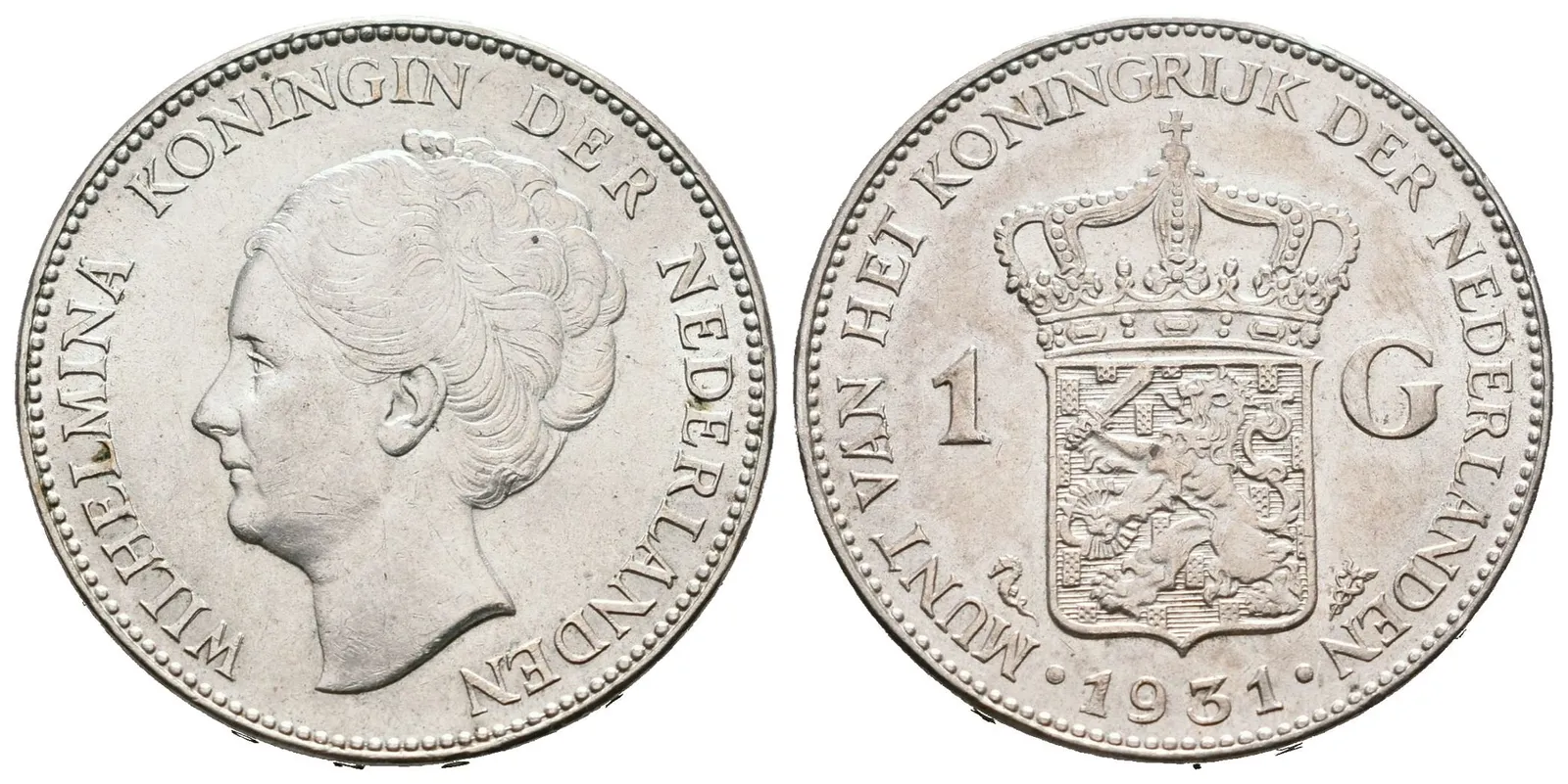 Nizozemí, 1 Gulden 1931 - Wilhelmina