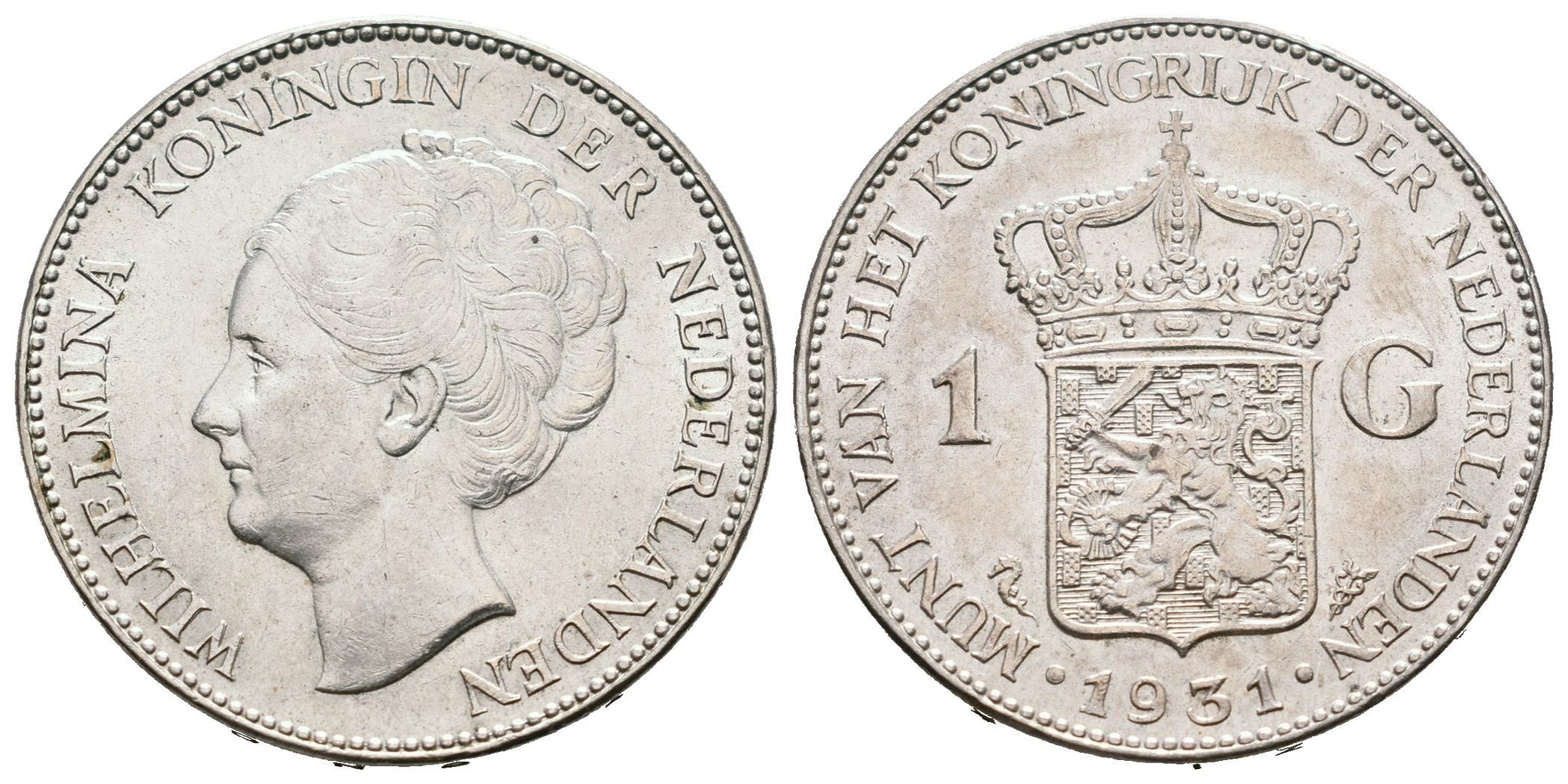 Nizozemí, 1 Gulden 1931 - Wilhelmina
