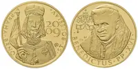 Medaile 2009 - Benedikt XVI., návštěva papeže