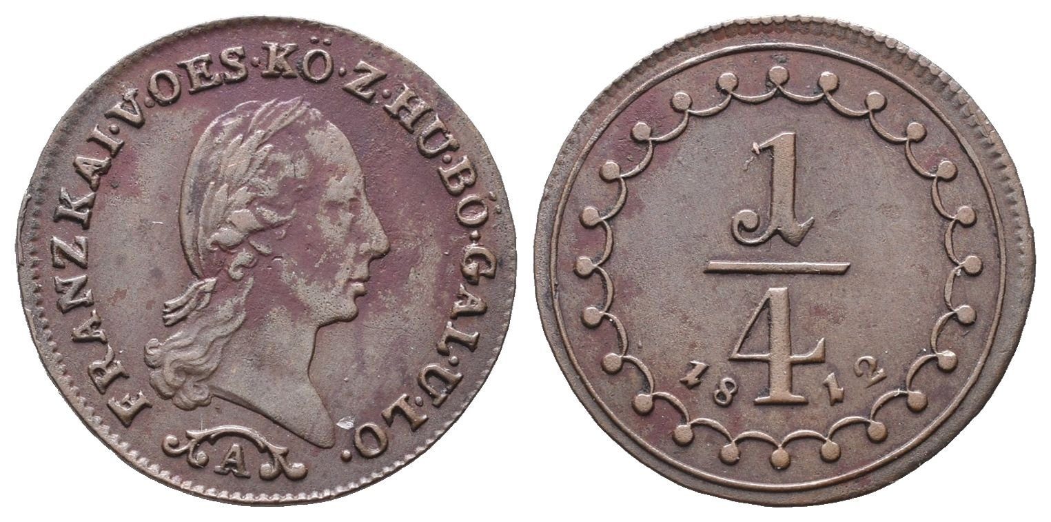 František II., 1/4 Krejcar 1812 A
