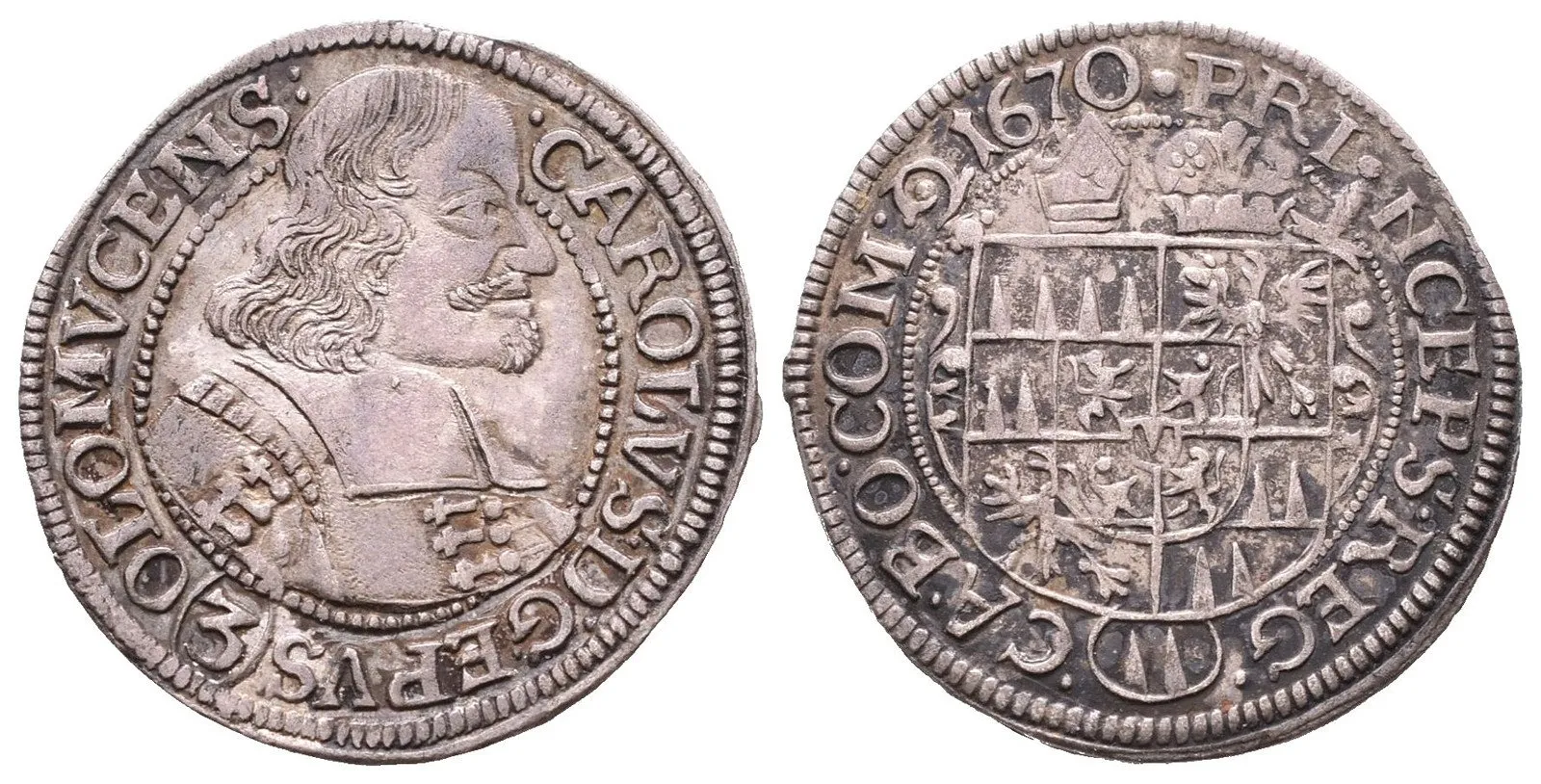 Olomouc - biskupství, Karel II. Liechtenstein, 1664 - 1695 — 1
