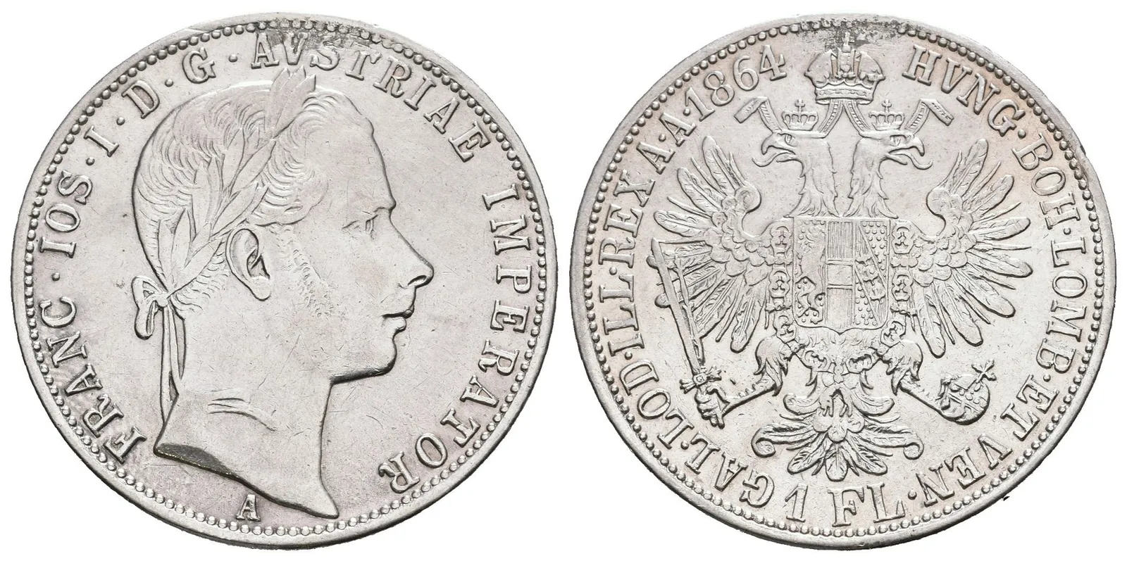 Zlatník 1864 A, m.o., rysky, čištěn — 1