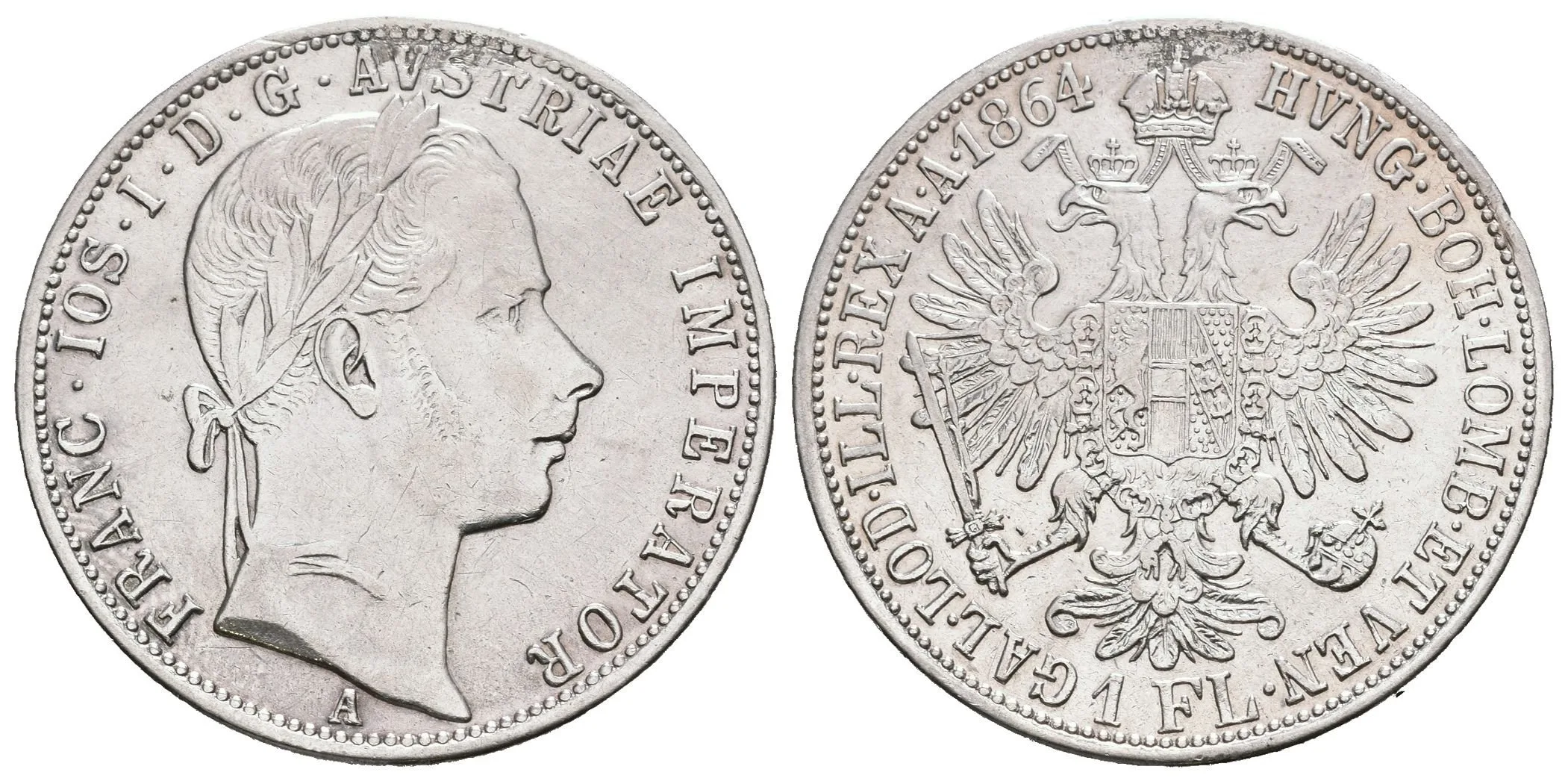 Zlatník 1864 A, m.o., rysky, čištěn — 1