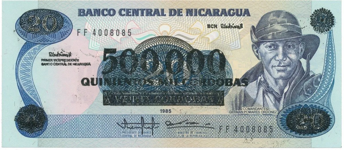 Nikaragua, 500.000 Cordobas (1990), P.163