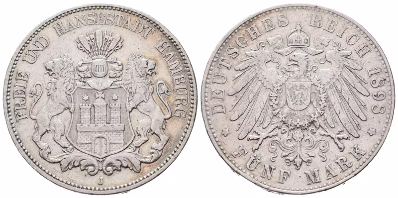 Hamburg, 5 Marka 1898
