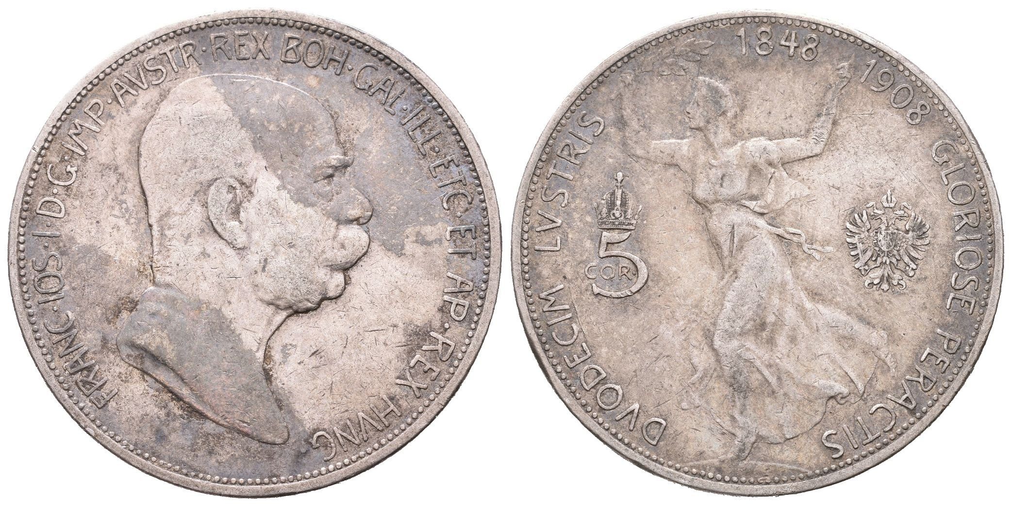 5 Koruna 1908 - jubilejní