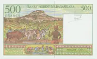 Madagaskar, 500 Francs (1994), P.75 - fotografie 2