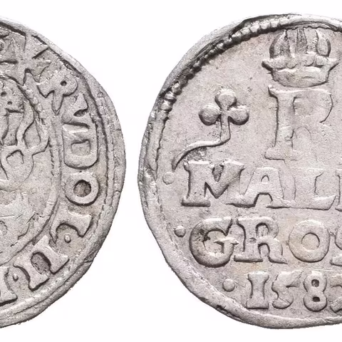 Malý groš 1582, Praha-Gebhart, HN.8a (opis ...S.A.H.BO.R),