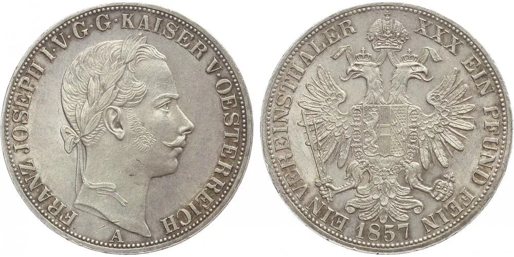 Rakouská a spolková měna, 1857 - 1892 — 1