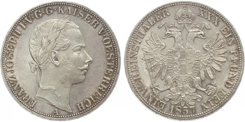 Rakouská a spolková měna, 1857 - 1892 — 1
