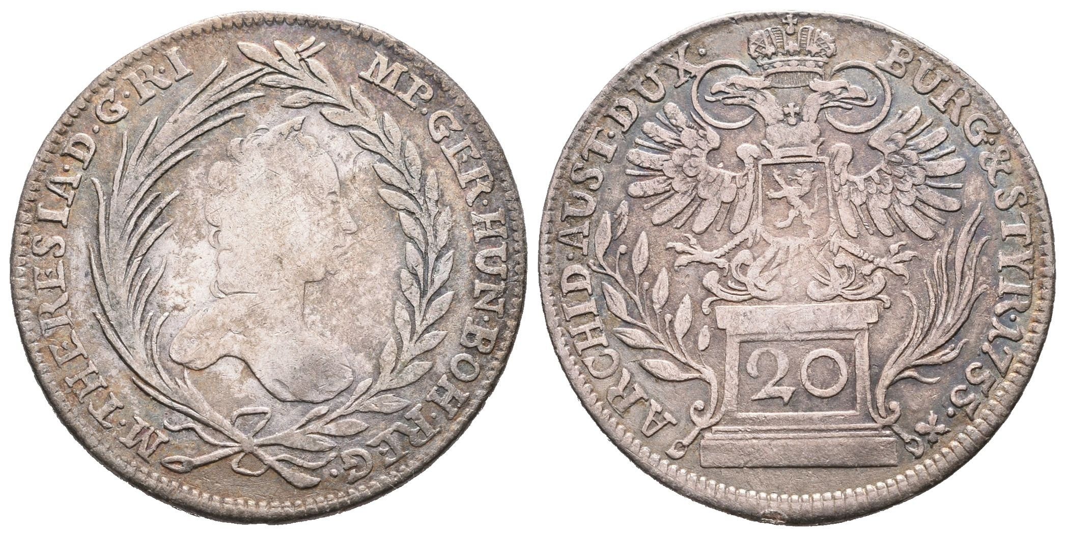 Marie Terezie, 20 Krejcar 1755, Praha