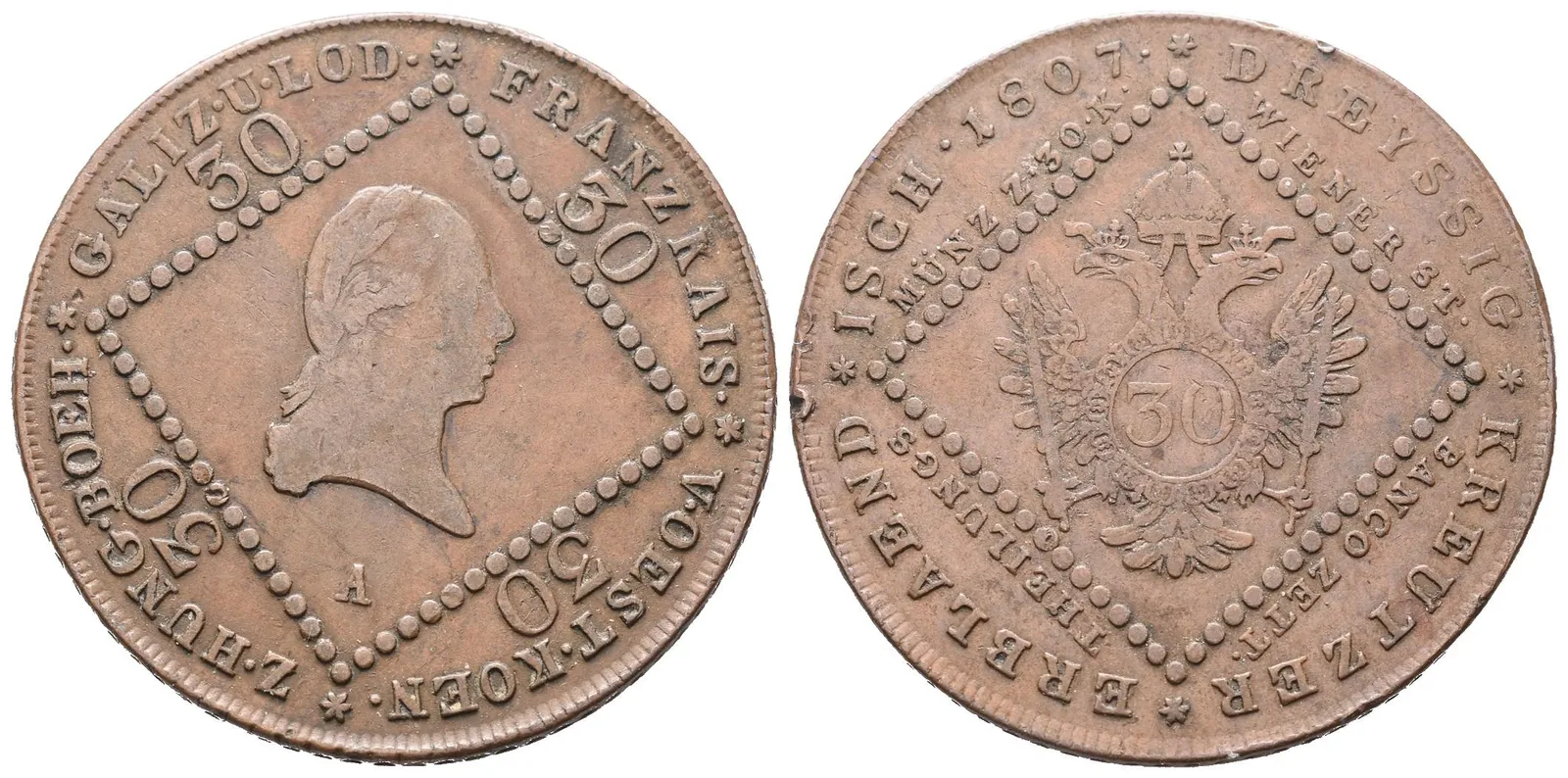 František II., 30 Krejcar 1807 A