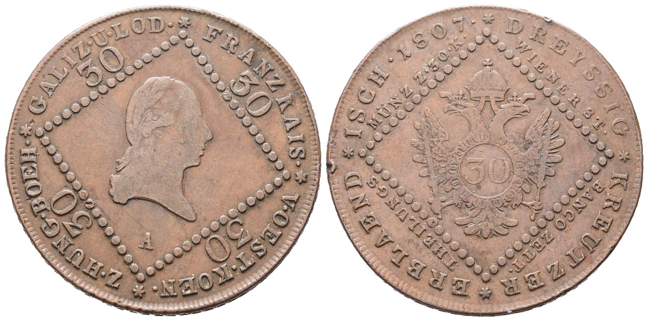 František II., 30 Krejcar 1807 A