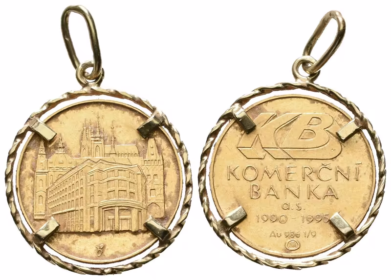 Medaile 1995 - Komerční banka, přívěsek