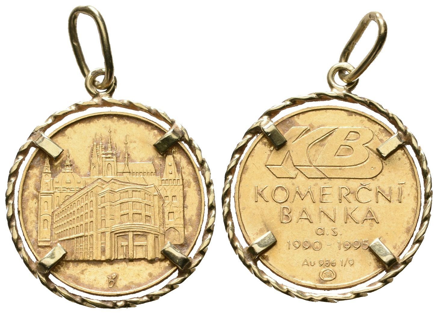 Medaile 1995 - Komerční banka, přívěsek
