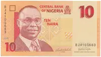 Nigérie, 10 Naira 2006~2009, P.33a~d