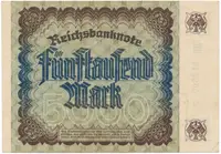Německo, 5000 Mark 1922, Ro.80a - fotografie 2