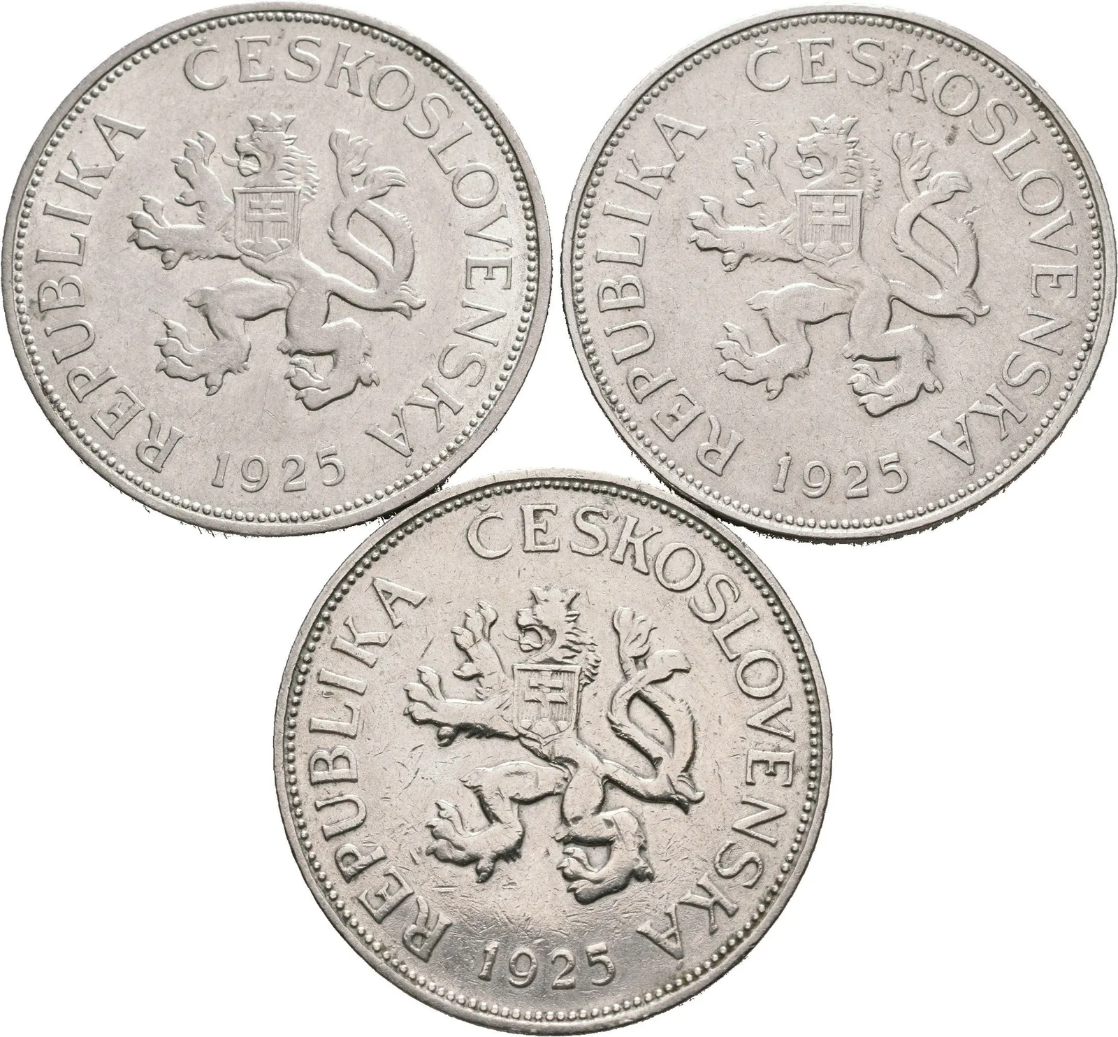 5 Koruna 1925_3 ks — 1